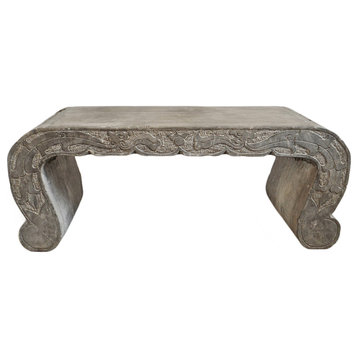 Consigned Vintage Stone Garden Bench