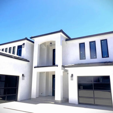 Black Glass Full View Garage Door Install in Dana Point, CA