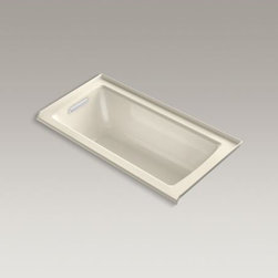 KOHLER - KOHLER Archer(R) 60" x 30" alcove VibrAcoustic(R) bath with tile flange and left - Bathtubs