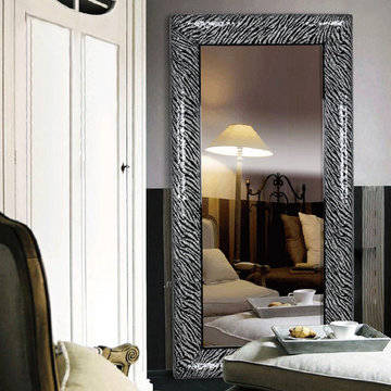 Contemporary Zebra-stripe Mirrors