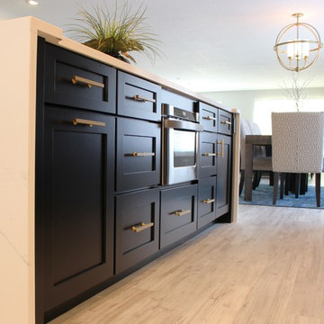 Coal Valley, IL- What's Black & White and Gold All Over? This On-Trend Kitchen