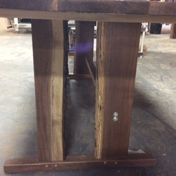 Solid Walnut Live Edge Dining Table - Dining Tables