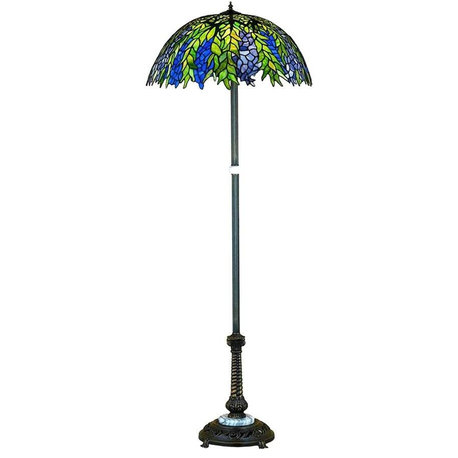 60H Tiffany Honey Locust Floor Lamp