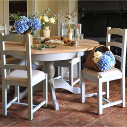 Chester Grey Extending Round Table and 4 Chairs - Products