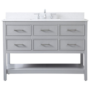 Elegant Decor Sinclaire Bathroom Vanity Grey