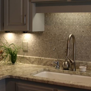 Penny Tile Backsplash
