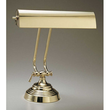 House of Troy P10-131 10" Piano Banker's Lamp - Polished Brass