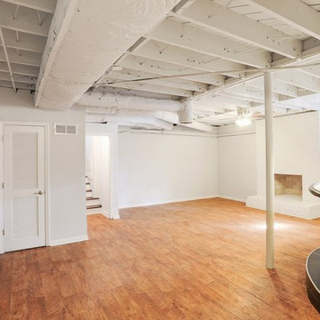 Basement Exposed Ceiling Historic Collier Heights Home