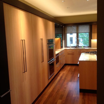 Quartered Figured Anigre and Walnut Veneer