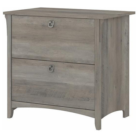 Bush Furniture Salinas 2 Drawer File Cabinet in Driftwood Gray