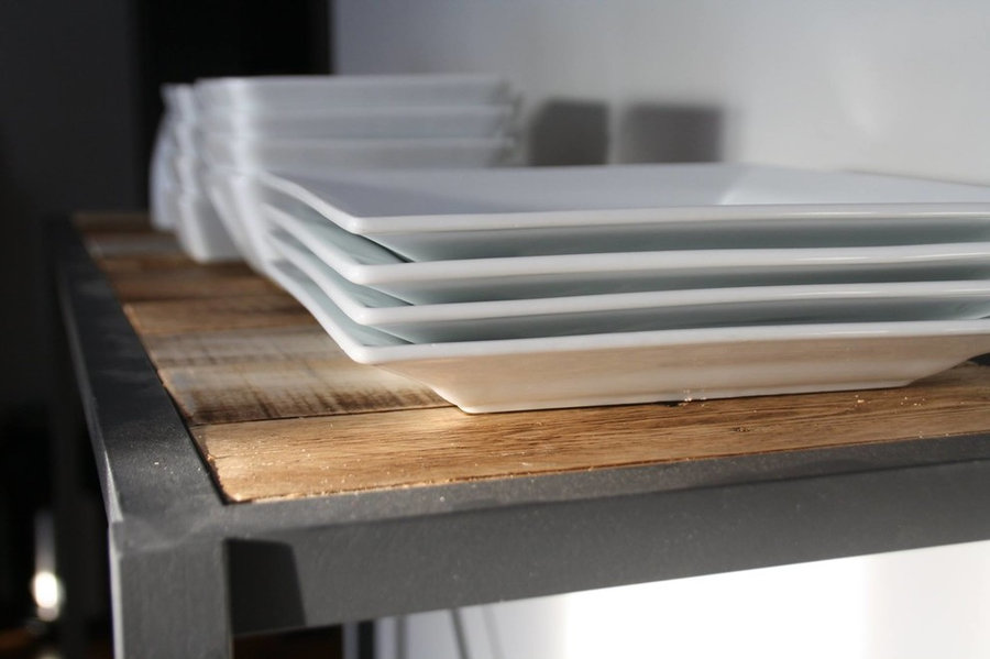 Metal and Wood Condominium Kitchen Display