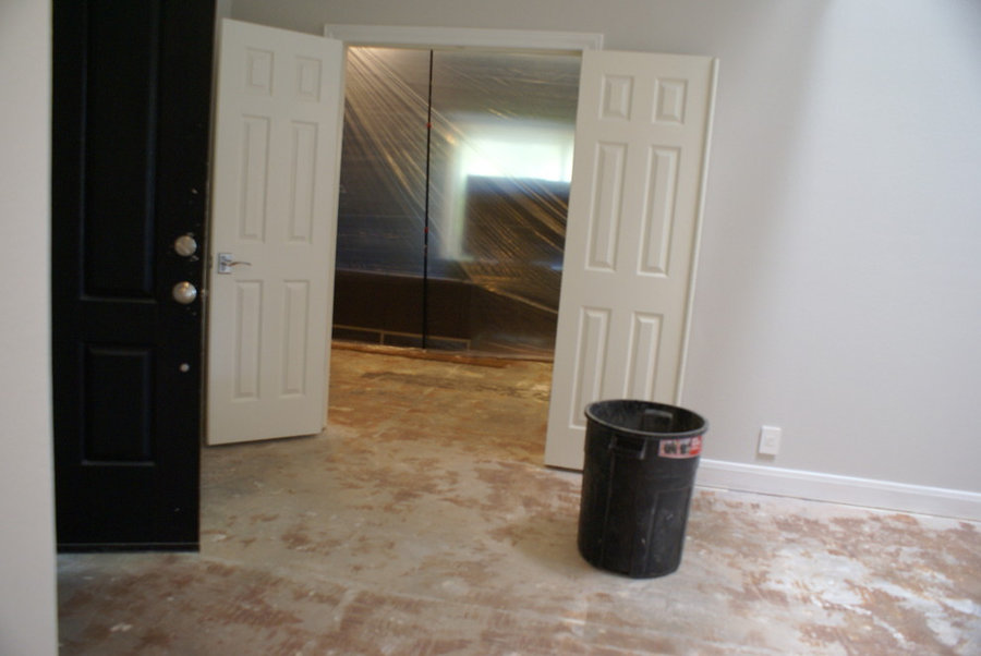 Westlake dark wood floors