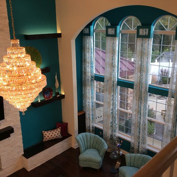 St. Louis Two-Story Window Treatment