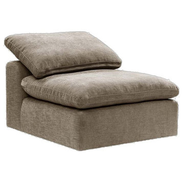 ACME Naveen Modular Armless Chair, Khaki Linen