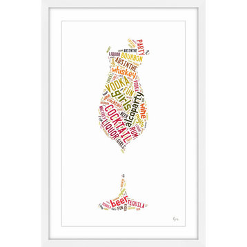 "Cocktail Design" Framed Painting Print, 12"x18"
