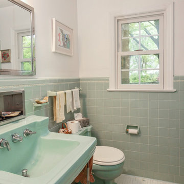 New Window in Great Bathroom with Retro Charm