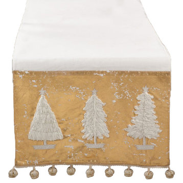Donnelou Collection Christmas Tree Design Runner 16"x72"