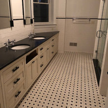 before bathroom and finished bathroom