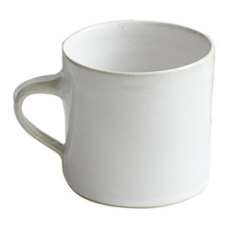 Wonki Ware Ceramics Large White Mugs, Set of 4 - Mugs