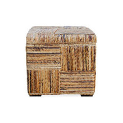 Urban Home Wicker Storage Stool - Patio Furniture And Outdoor Furniture