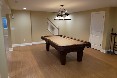 Example of a classic basement design in Boston
