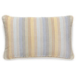 SCALAMANDRE - Anderson Velvet Lumbar Pillow, Coastline, 22" X 14" - Featuring luxury textiles from The House of Scalamandre, this pillow was thoughtfully curated by our design team and sewn together with care in the USA. Effortlessly incorporate a piece of our rich history and signature aesthetic into your home, and shop our pre-styled pillows, made for you!