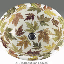 Hand Painted Drop-in Sinks by Atlantis Porcelain Art - Products