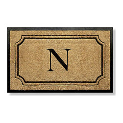 Pembrook Monogrammed Coco Door Mat - Doormats