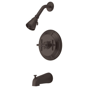 Kingston Brass KB2635EX Tub and Shower Faucet, Oil Rubbed Bronze