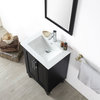 Legion Furniture Sally 24" Sink Vanity With Ceramic Top, Espresso