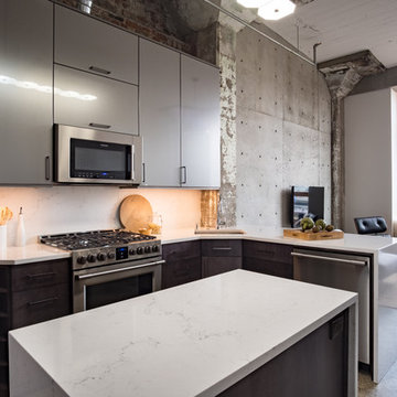 Super Sleek Loft Kitchen