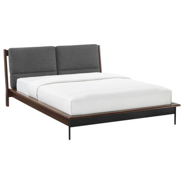 Park Avenue Platform Bed with Fabric, Ruby, California King