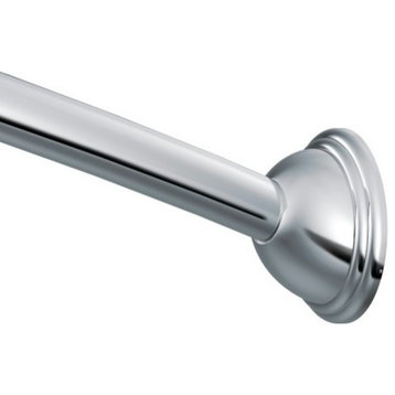 Moen DN2160 54" - 72" Adjustable Curved Shower Curtain Rod - Chrome