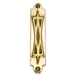 Jefferson Brass - Star of David Mezuzah, Polished - Attached to the doorpost of many traditional Jewish homes is the mezuzah. Our piece is heavily cast in solid brass and is a constant reminder of God's presence and mitzvah. Because of the handcrafted workmanship of each piece, you may occasionally be able to discern very small inclusions, imperfections, and even slight size variations. This is to be expected, and we ask that you understand that they are an inherent part of the manufacturing process. Our products, we believe, are the best that can be made today. All products are solid brass. If you receive one that has a slight discoloration, it is not a defect. It has travelled over 8,000 miles from the factory to our warehouse. Use a metal polish, such as Brasso or Wenol, to correct the discoloration. The discoloration is not a defect.