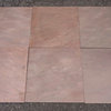 Burnt Sienna Slate Tiles, Natural Cleft Face/Back Finish, 20"x20", Set of 288