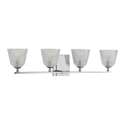 Hudson Valley - 4-Light Bath Bracket, Polished Chrome - Bathroom Vanity Lighting
