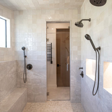 Modern Walk-in Master Bathroom Shower