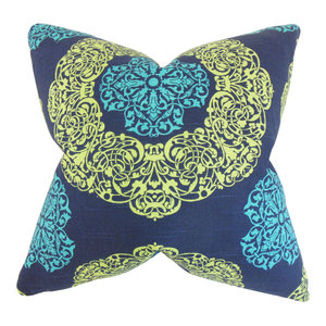 The Pillow Collection Heidrun Floral Bedding Sham Brown Queen//20 x 30