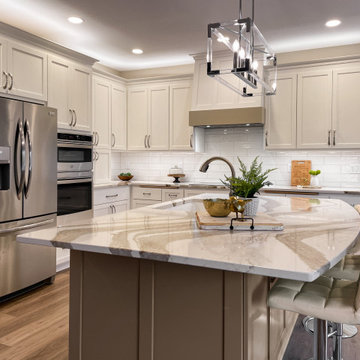 White Kitchen and Powder with Bling