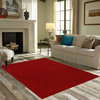 Solid Color Red Area Rug, 14'x14' Square
