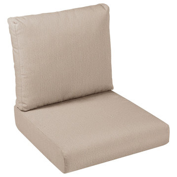 Sorra Home Sunbrella Outdoor Cushion Set 22.5 in W x 22.5 in D x 5 in H