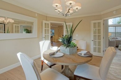 Inspiration for a transitional dining room in Orange County.