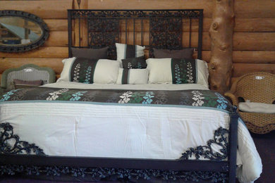 Custom made wrought iron bed