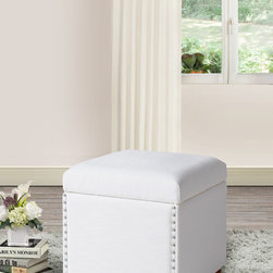 Hailey Storage Cube, White - Products