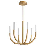 Oxygen - Oxygen Prestoi 6-Light LED Ceiling Mount Aged Brass - This 6-LT LED Ceiling Mount from Oxygen has a finish of Aged Brass and fits in well with any Transitional style decor.