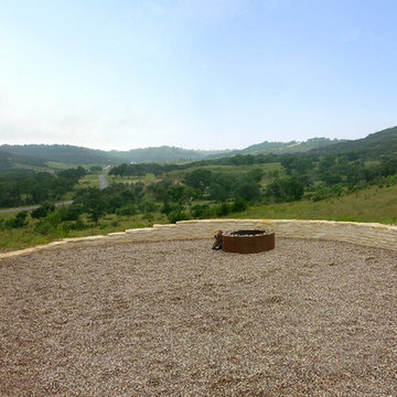 A View of The Panoramic Blanco Landscape From the Gravel Patio