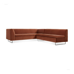 Bonnie & Clyde Sectional - Copper Velvet - Sectional Sofas