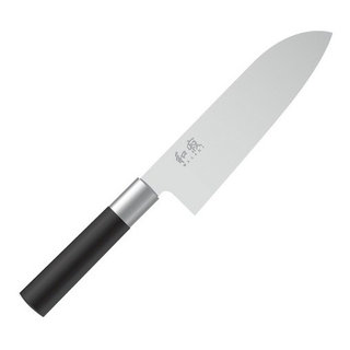 KAI Wasabi Black Santoku Kitchen Chef Knife 6 1/2 - Blade HQ