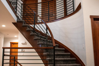 Inspiration for a staircase remodel in Denver