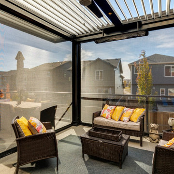 Custom Made StruXure Adjustable Pergola with Cornice & Phantom Motorized Screens